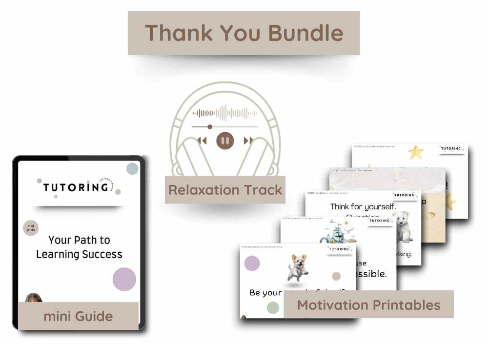 Thank You Bundle contents -- tutoring@lucindacurran.com